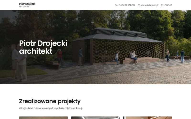 Piotr Drojecki, architekt wnętrz